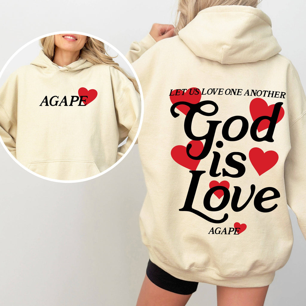 God Is Love, Agape, One Another, Religious - Adult & Kids T-Shirts, Sweatshirts & Hoodies apparel design preview 1