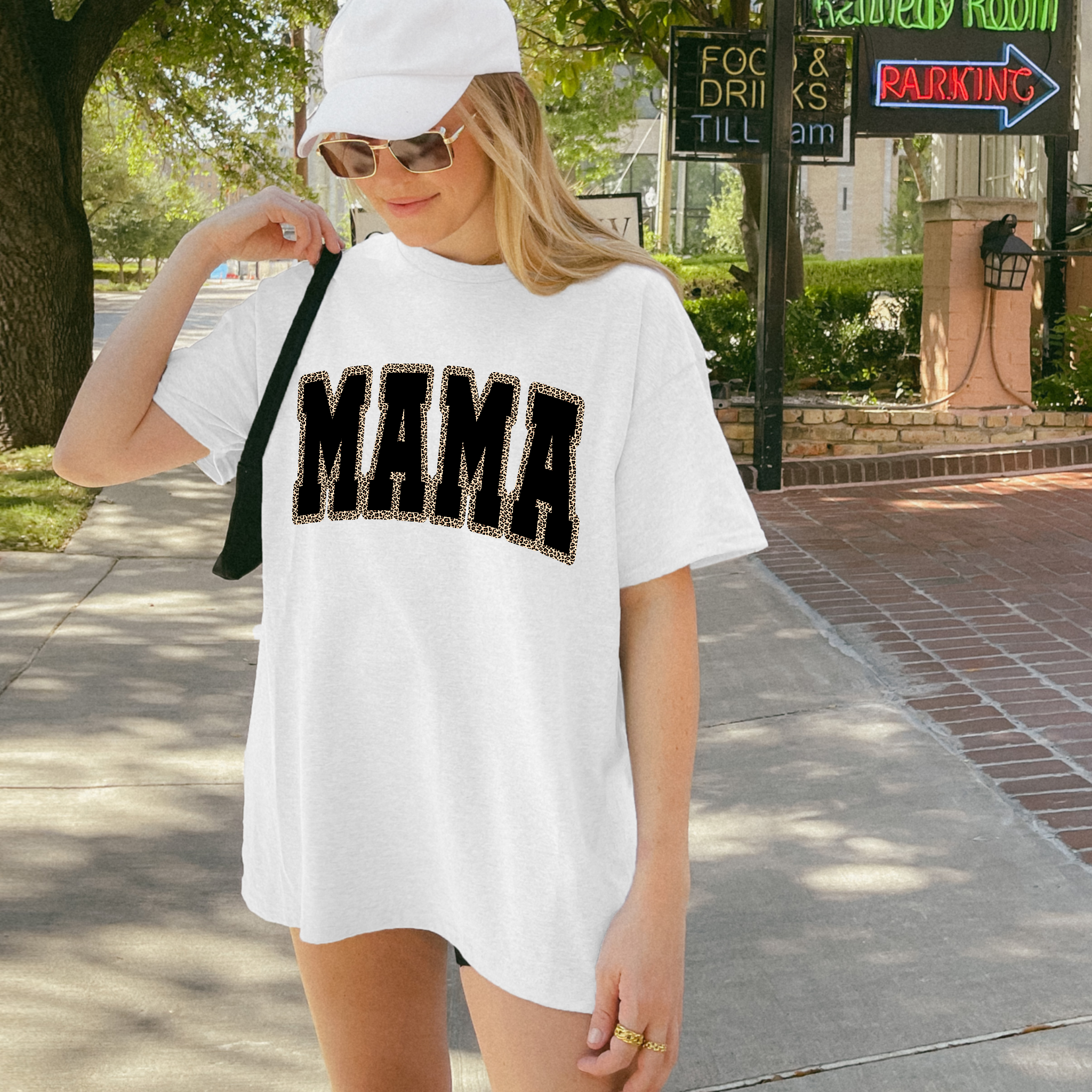 Leopard Mama Comfort Color Graphic - Adult & Kids T-Shirts, Sweatshirts & Hoodies apparel design preview 1