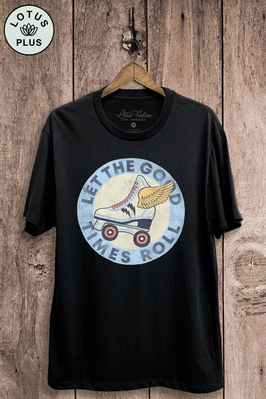 Let the Good Times Roll Roller Skates Graphic Top - Adult & Kids T-Shirts, Sweatshirts & Hoodies apparel design preview 1