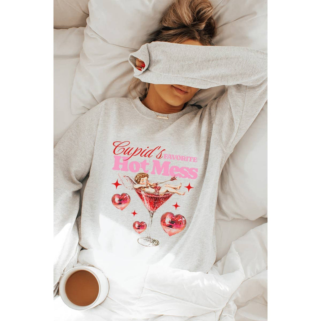 Favorite Hot Mess Valentine Graphic - Adult & Kids T-Shirts, Sweatshirts & Hoodies apparel design preview 1