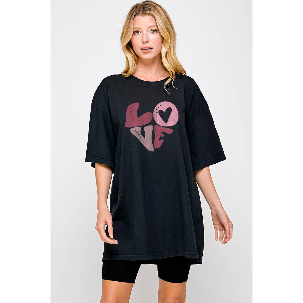 Love Graphic Oversized - Adult & Kids T-Shirts, Sweatshirts & Hoodies apparel design preview 1