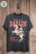 Saddle Up Darlin Graphic Top - Adult & Kids T-Shirts, Sweatshirts & Hoodies apparel design preview 1