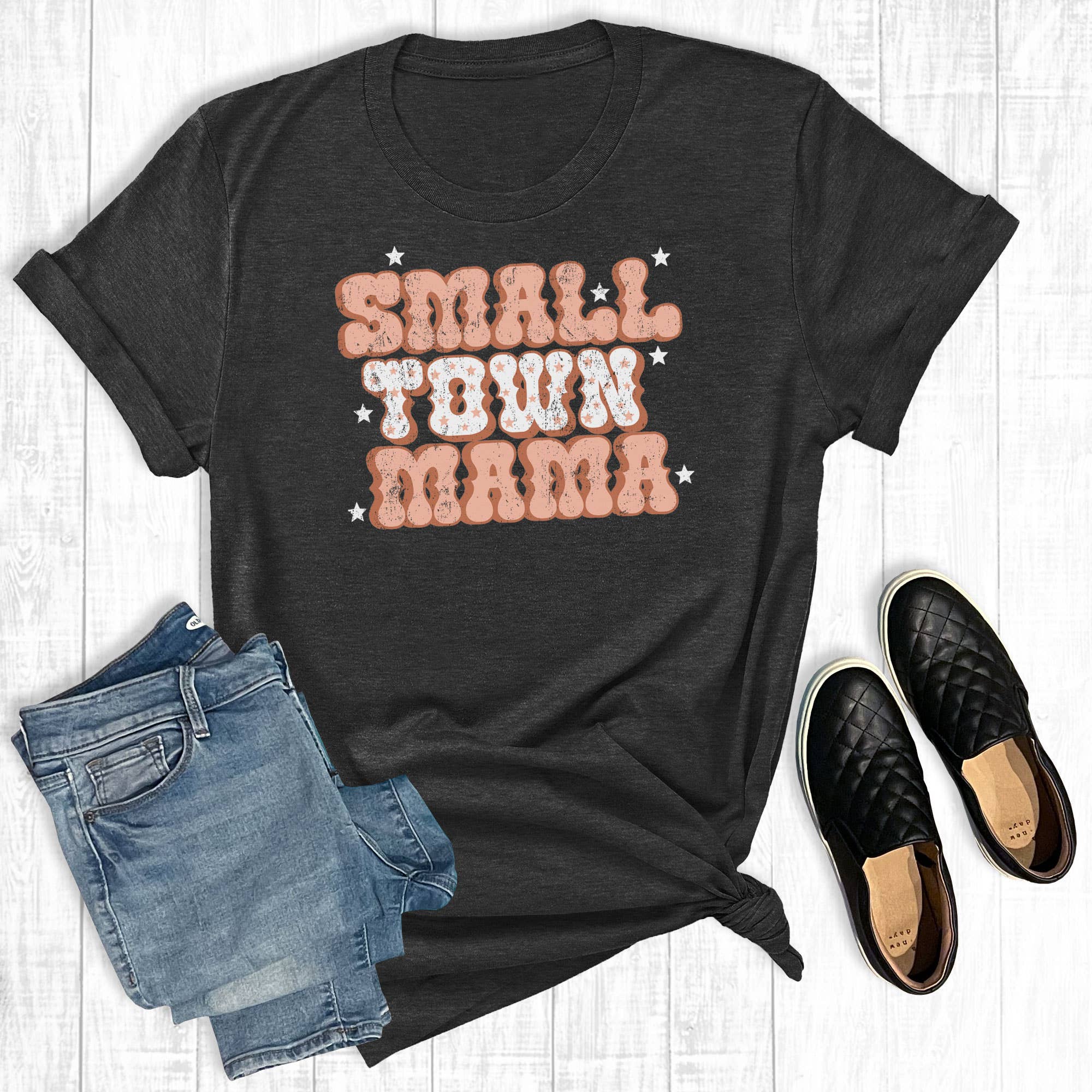 Small Town Mama - Adult & Kids T-Shirts, Sweatshirts & Hoodies apparel design preview 1