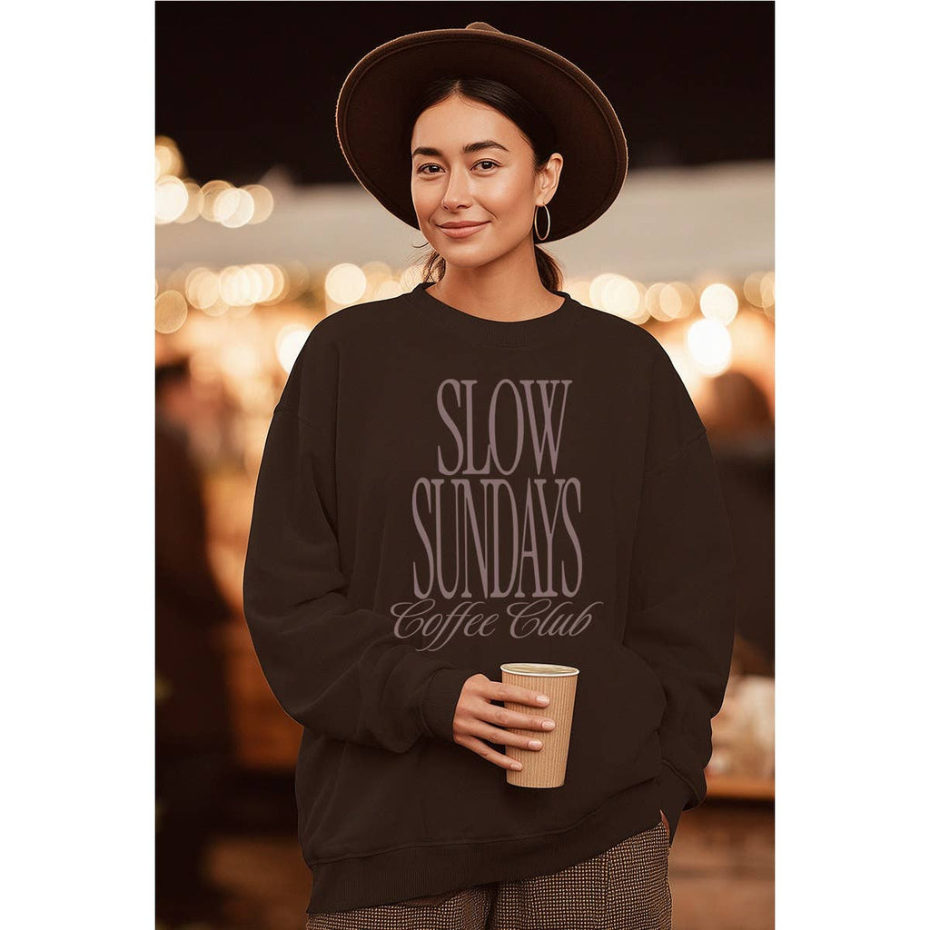 Slow Sunday Coffee Club Graphic - Adult & Kids T-Shirts, Sweatshirts & Hoodies apparel design preview 1