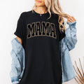 Mama, Black Leopard Vintage, Varsity, Mother's Day - Adult & Kids T-Shirts, Sweatshirts & Hoodies apparel design preview 1