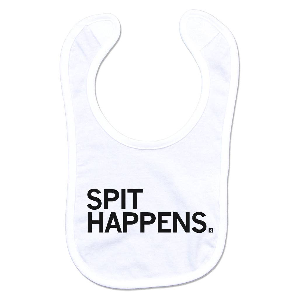 Spit Happens Bib - Adult & Kids T-Shirts, Sweatshirts & Hoodies apparel design preview 1