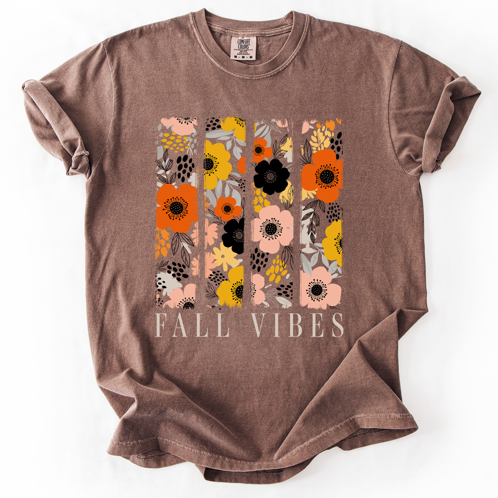 Fall Vibes, Floral Stripes, Beautiful Autumn - Adult & Kids T-Shirts, Sweatshirts & Hoodies apparel design preview 1