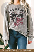 Love Is Like Rodeo Cowgirl Mineral Graphic Terry - Adult & Kids T-Shirts, Sweatshirts & Hoodies apparel design preview 1