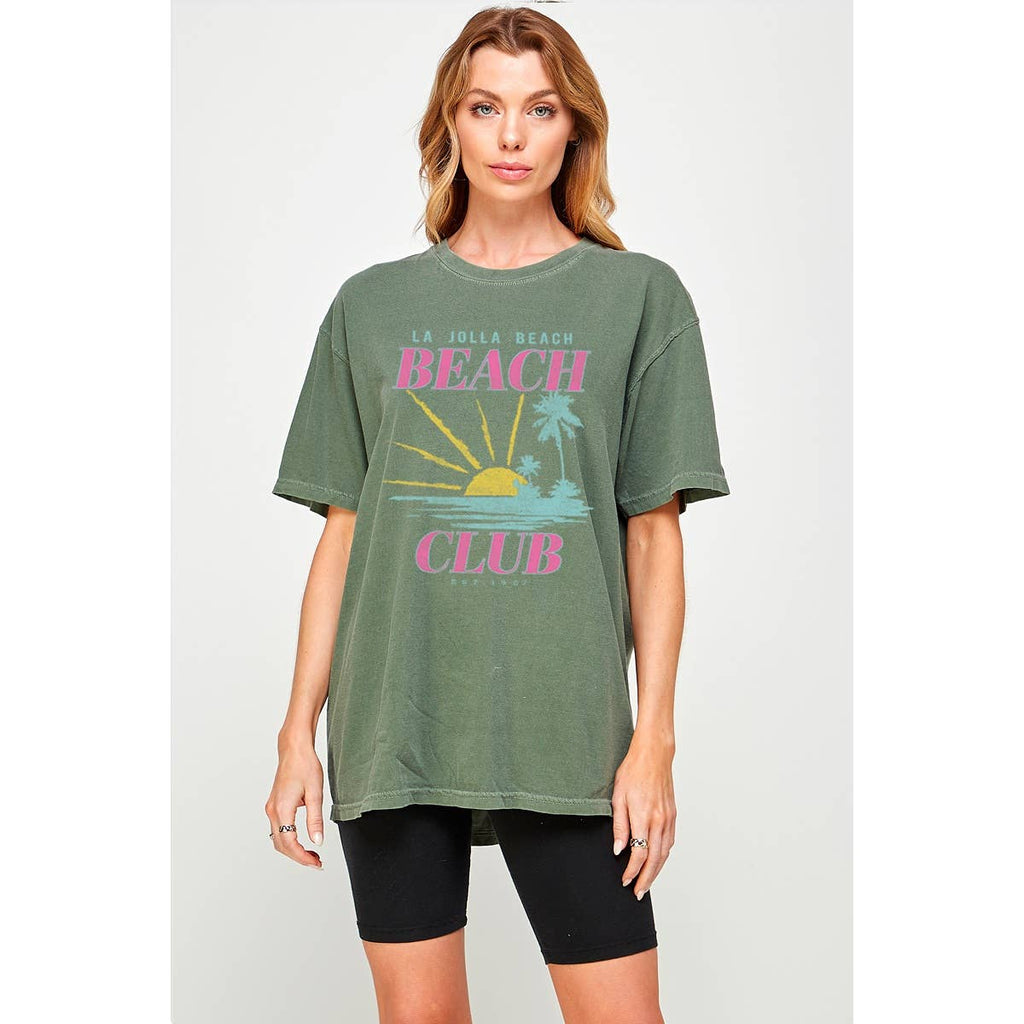 La Jolla Beach Club Oversized - Adult & Kids T-Shirts, Sweatshirts & Hoodies apparel design preview 1