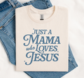 Mama Who Loves Jesus, Faith Religious, Soft Gildan - Adult & Kids T-Shirts, Sweatshirts & Hoodies apparel design preview 1