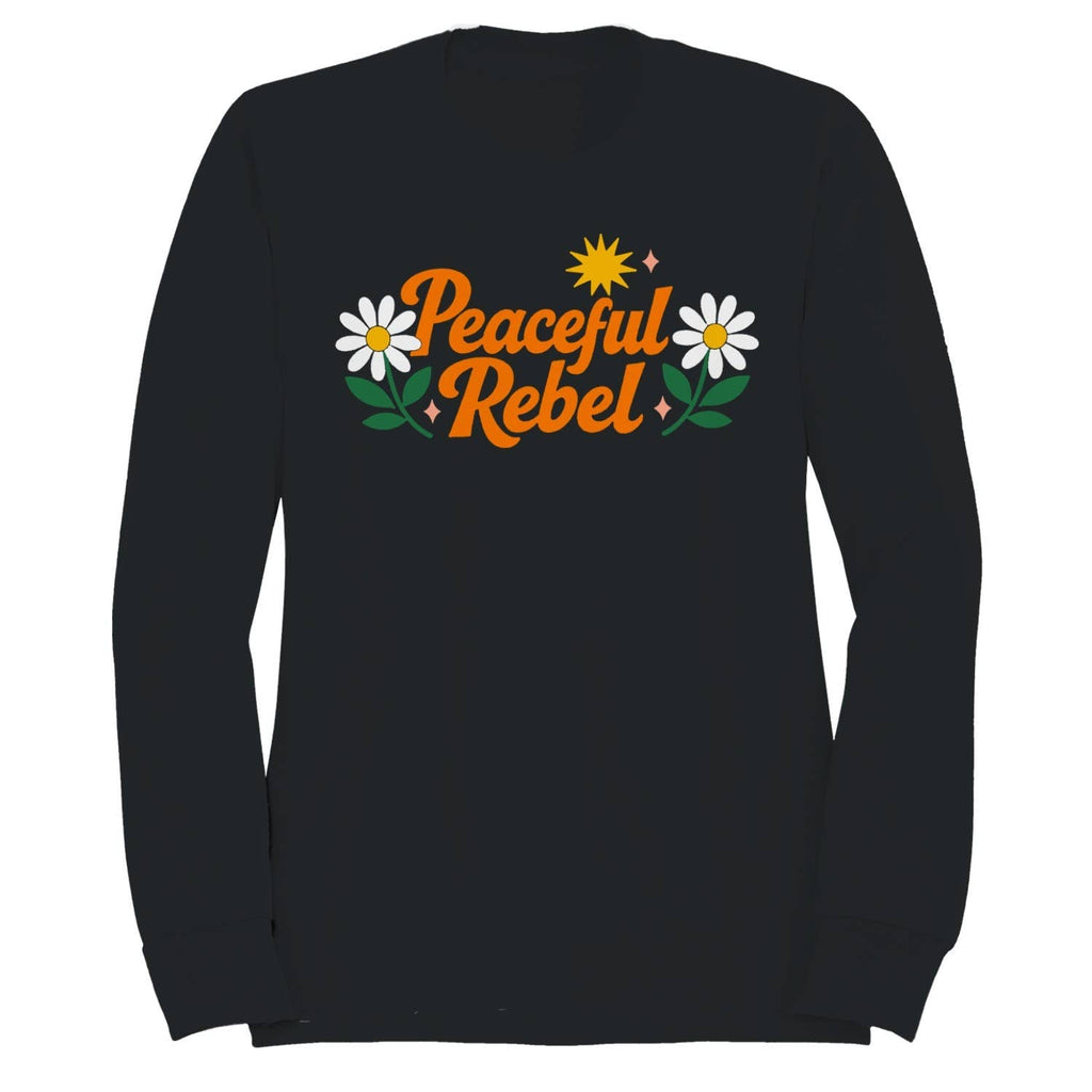 Peaceful Rebel Retro Women's - Adult & Kids T-Shirts, Sweatshirts & Hoodies apparel design preview 1