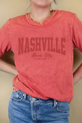 Nashville Music City Puff Print Mineral Graphic - Adult & Kids T-Shirts, Sweatshirts & Hoodies apparel design preview 1