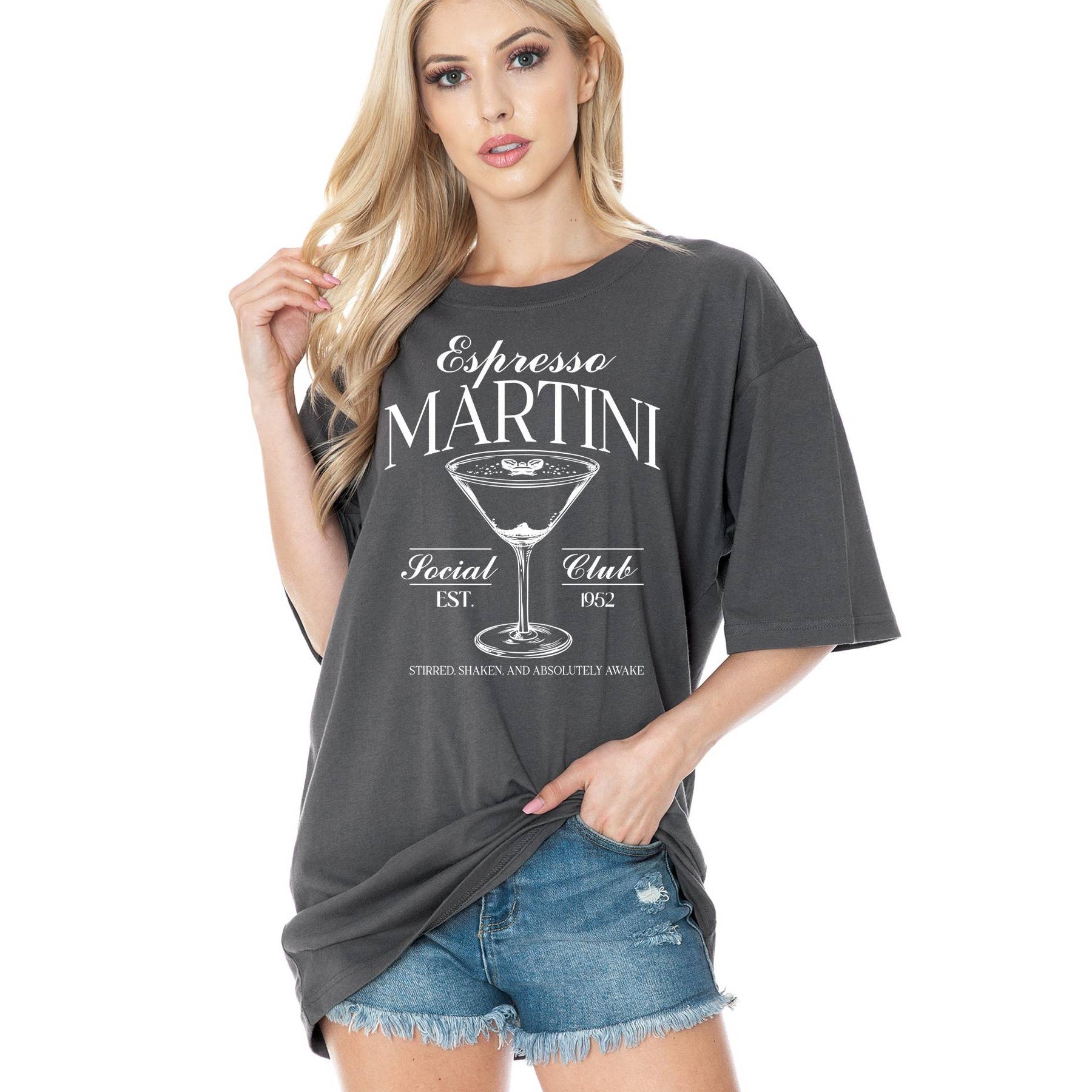 Espresso Martini Oversized - Adult & Kids T-Shirts, Sweatshirts & Hoodies apparel design preview 1