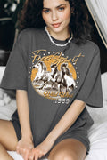 Women Wild West Graphic Print Oversize Top - Adult & Kids T-Shirts, Sweatshirts & Hoodies apparel design preview 1