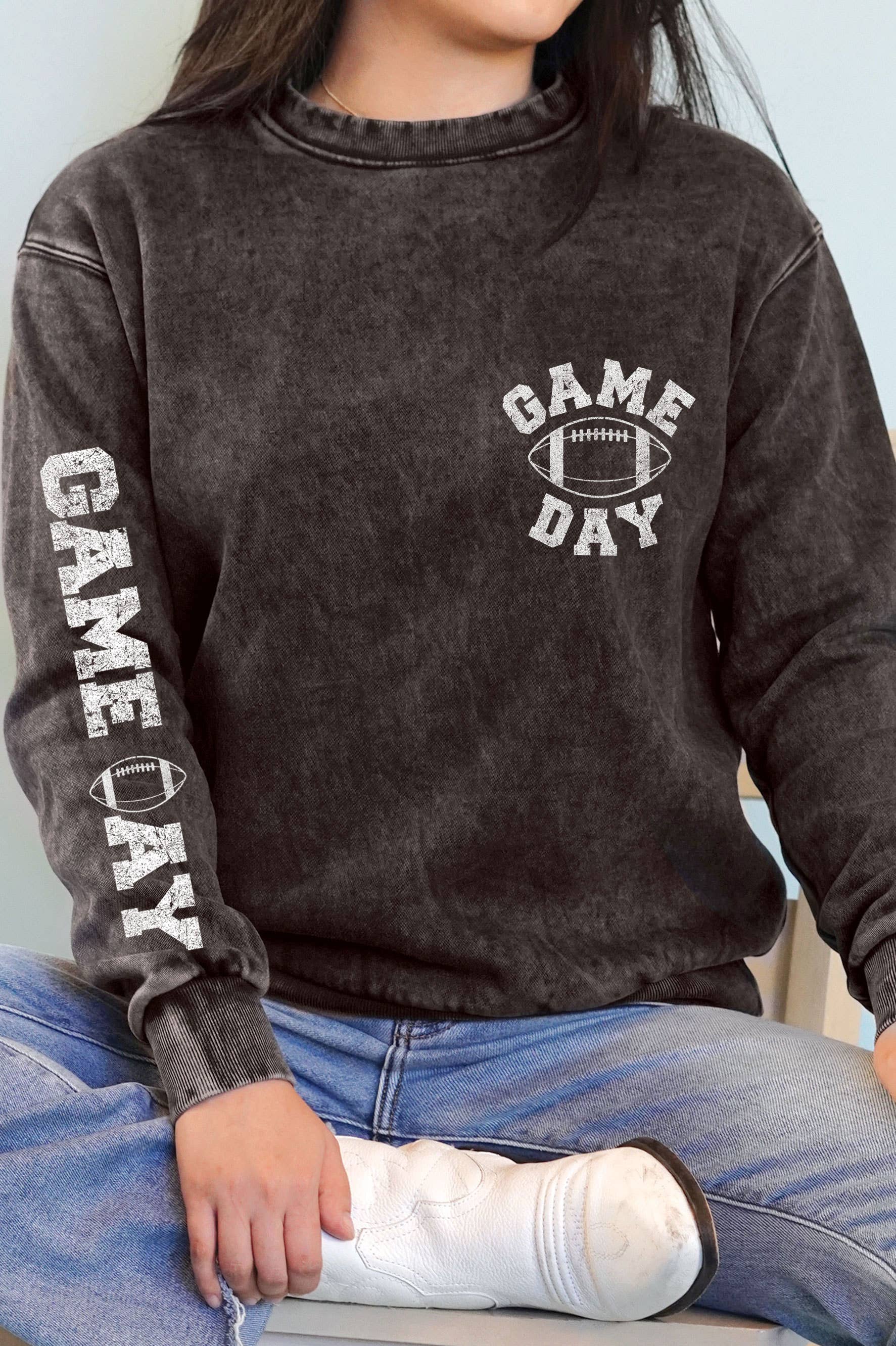 Game Day Football Puff Mineral Graphic Brushed - Adult & Kids T-Shirts, Sweatshirts & Hoodies apparel design preview 1