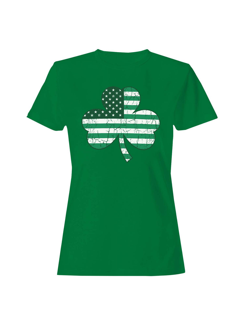 St. Patrick's Day American Shamrock Flag Women's - Adult & Kids T-Shirts, Sweatshirts & Hoodies apparel design preview 1