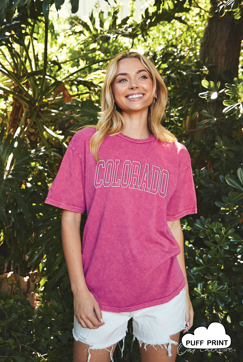 Colorado Puff Outline Mineral Graphic Top - Adult & Kids T-Shirts, Sweatshirts & Hoodies apparel design preview 1