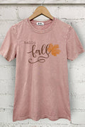 Hello Fall Leaves Mineral Graphic - Adult & Kids T-Shirts, Sweatshirts & Hoodies apparel design preview 1