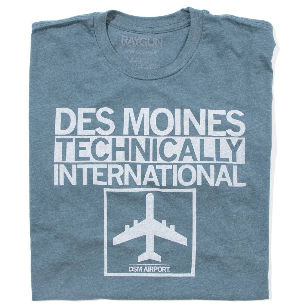 Des Moines Technically International Airport - Adult & Kids T-Shirts, Sweatshirts & Hoodies apparel design preview 1