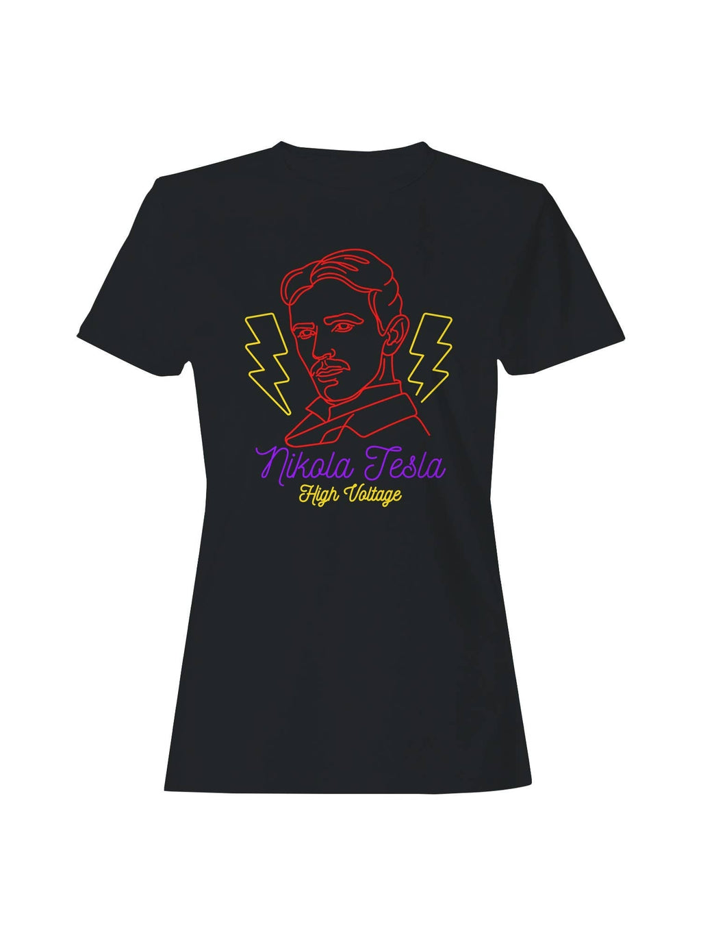 Visionary Inventor High Voltage Neon Art Women's - Adult & Kids T-Shirts, Sweatshirts & Hoodies apparel design preview 1