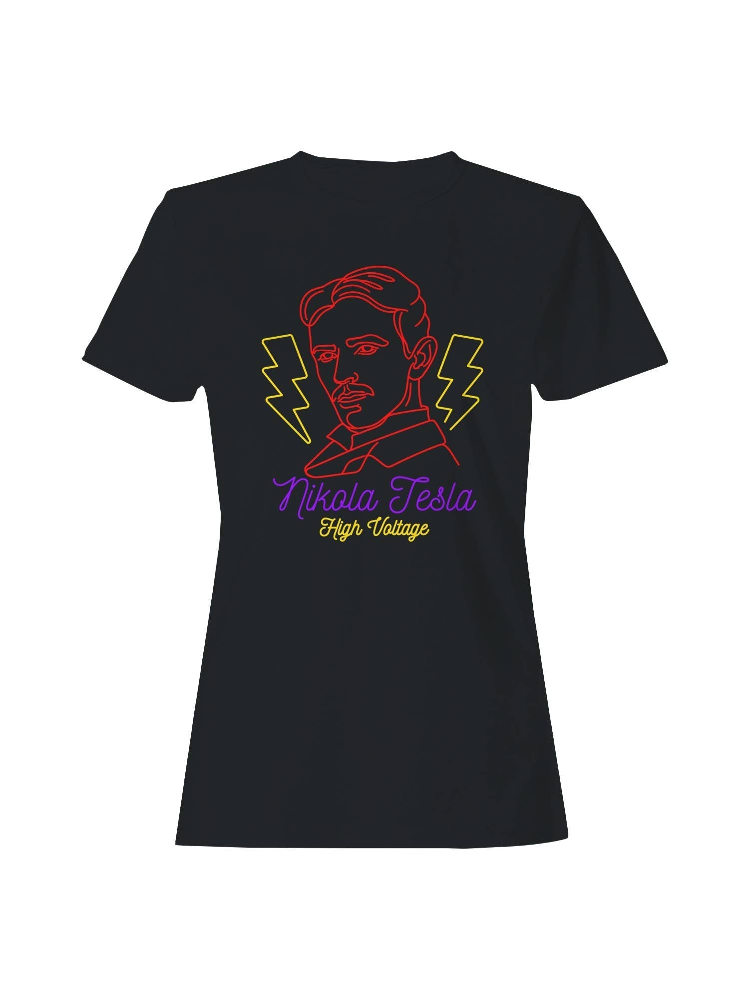 Visionary Inventor High Voltage Neon Art Women's - Adult & Kids T-Shirts, Sweatshirts & Hoodies apparel design preview 1