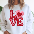 Faux Yarn Crochet Love Valentines Day or - Adult & Kids T-Shirts, Sweatshirts & Hoodies apparel design preview 1