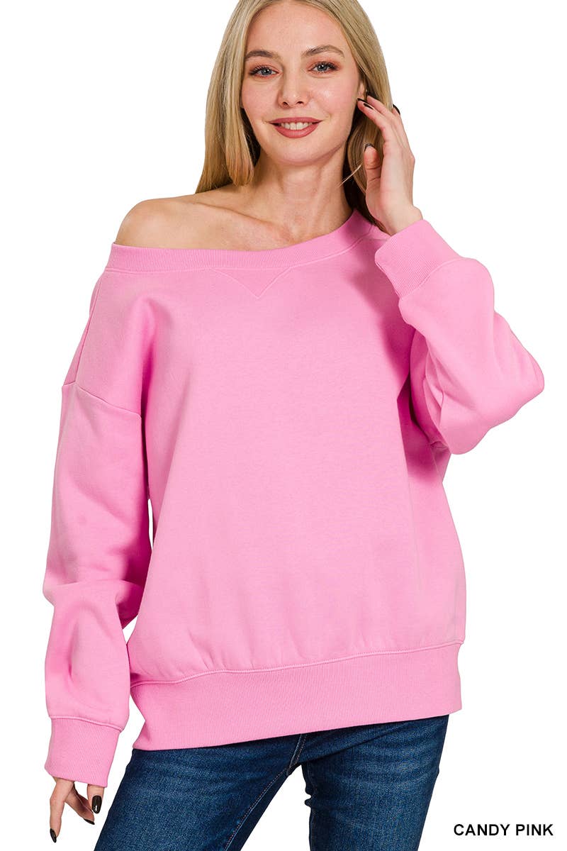 ...SI-27391 Fleece Boat Neck - Adult & Kids T-Shirts, Sweatshirts & Hoodies apparel design preview 1