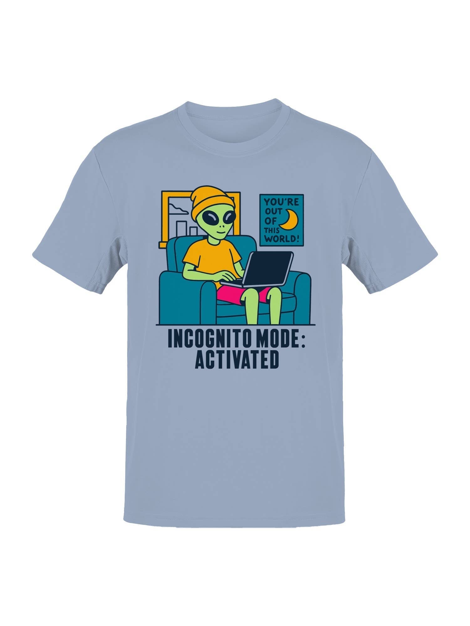 Alien Incognito Mode Activated Men's - Adult & Kids T-Shirts, Sweatshirts & Hoodies apparel design preview 1