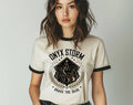 Onyx Storm Fourth Wing Book Inspired Ringer - Adult & Kids T-Shirts, Sweatshirts & Hoodies apparel design preview 1