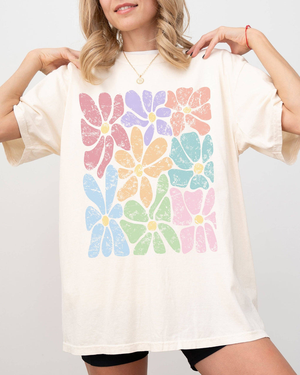 Colorful Abstract Flowers Boho Floral Gardening - Adult & Kids T-Shirts, Sweatshirts & Hoodies apparel design preview 1