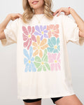 Colorful Abstract Flowers Boho Floral Gardening - Adult & Kids T-Shirts, Sweatshirts & Hoodies apparel design preview 1