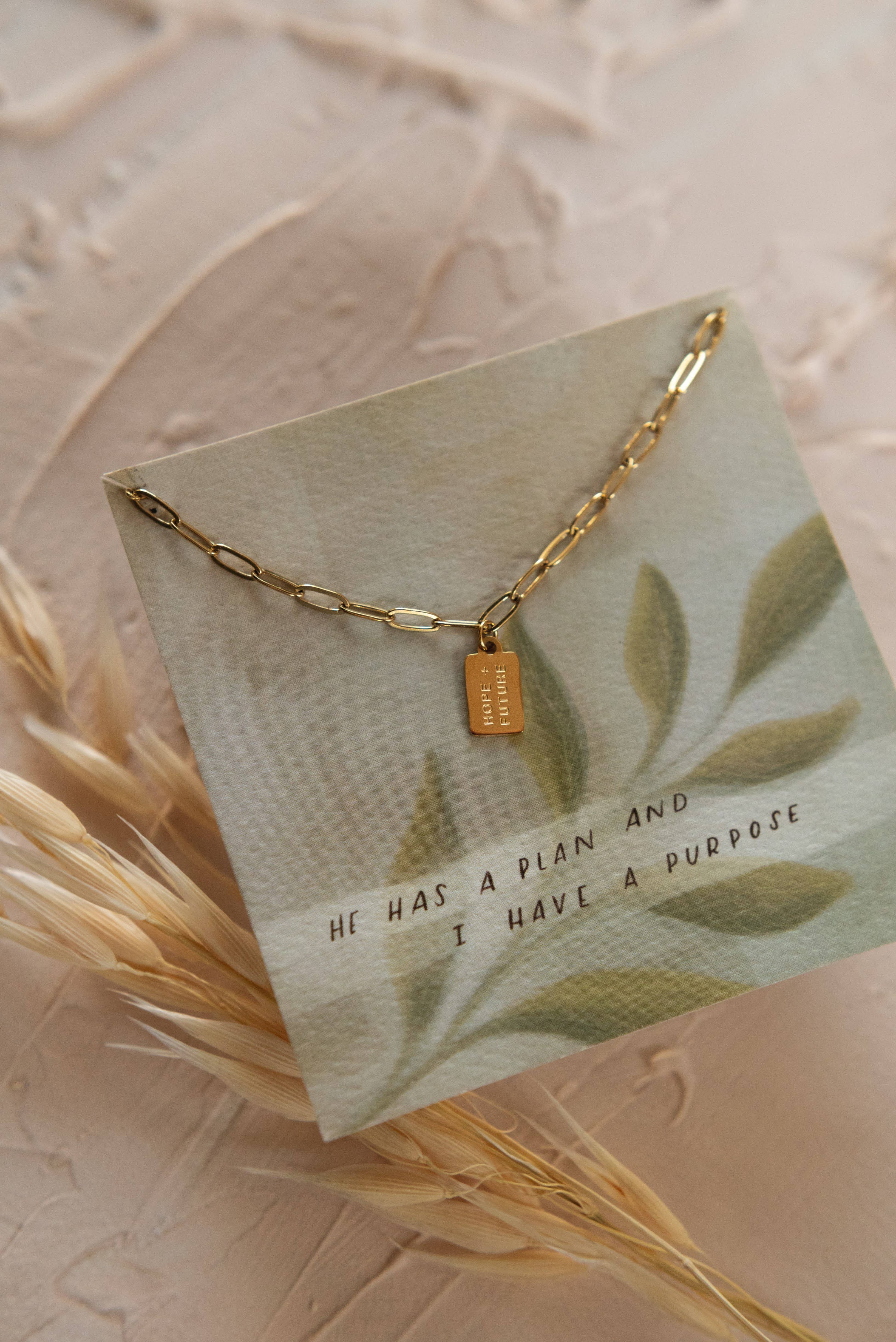 Hope Future Mini Tag Necklace Christian Jewelry - Adult & Kids T-Shirts, Sweatshirts & Hoodies apparel design preview 1