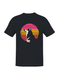 Retro Husky Sunset Vibes Men's - Adult & Kids T-Shirts, Sweatshirts & Hoodies apparel design preview 1