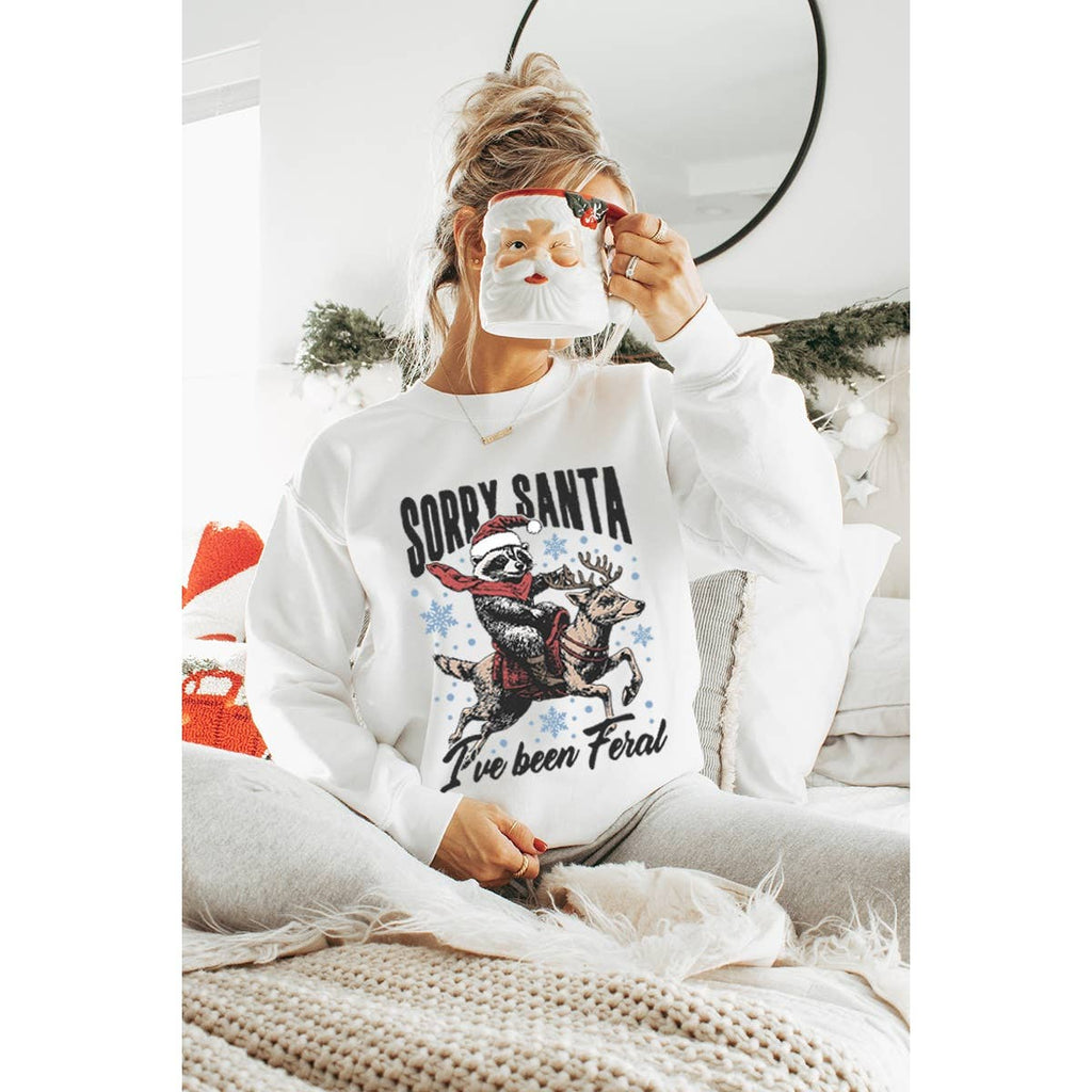 Sorry Santa Christmas Vintage Graphic - Adult & Kids T-Shirts, Sweatshirts & Hoodies apparel design preview 1