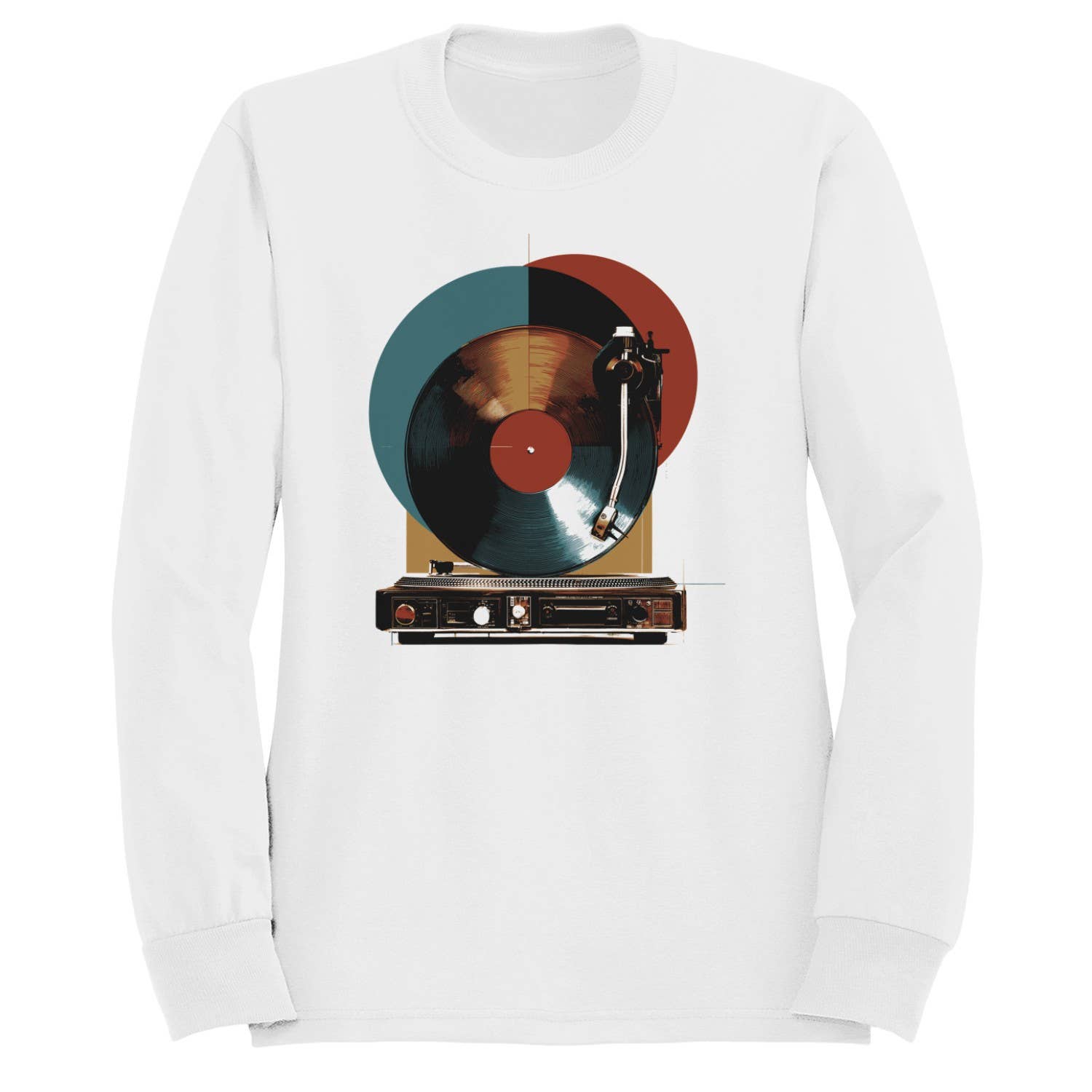 Classic Vinyl Record Player Men's - Adult & Kids T-Shirts, Sweatshirts & Hoodies apparel design preview 1