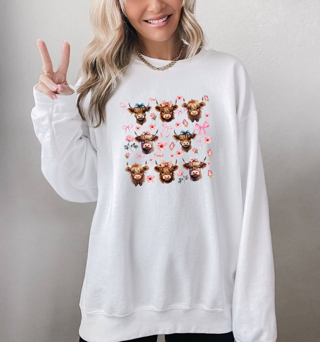 Transfer Only, Trendy Screen Print Cows - Adult & Kids T-Shirts, Sweatshirts & Hoodies apparel design preview 1