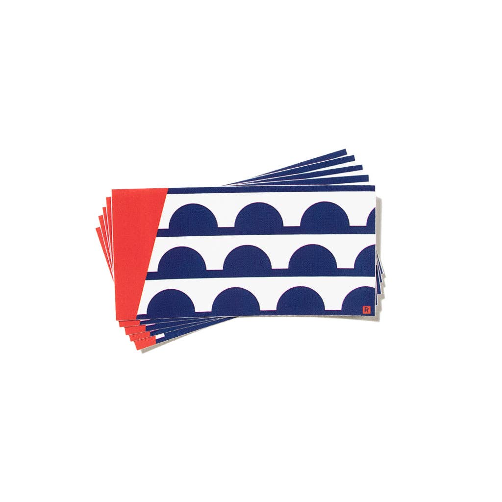 Des Moines Flag Mini Sticker - Adult & Kids T-Shirts, Sweatshirts & Hoodies apparel design preview 1