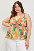 Plus Size Printed Ruched Cami Top - Adult & Kids T-Shirts, Sweatshirts & Hoodies apparel design preview 1