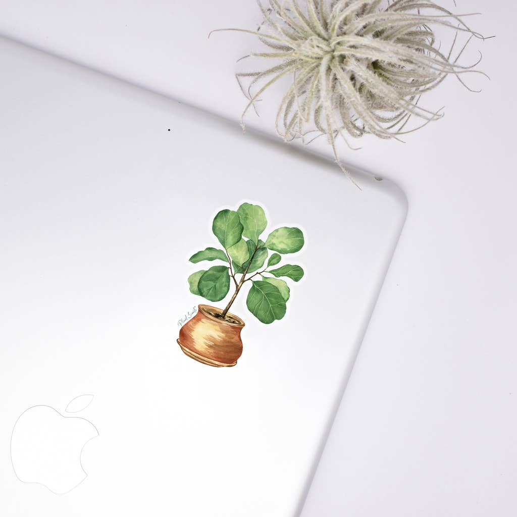 Fiddle Fig Plant Sticker - Adult & Kids T-Shirts, Sweatshirts & Hoodies apparel design preview 1
