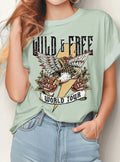 Wild&Free Rock&Roll Eagle World Tour Graphic - Adult & Kids T-Shirts, Sweatshirts & Hoodies apparel design preview 1