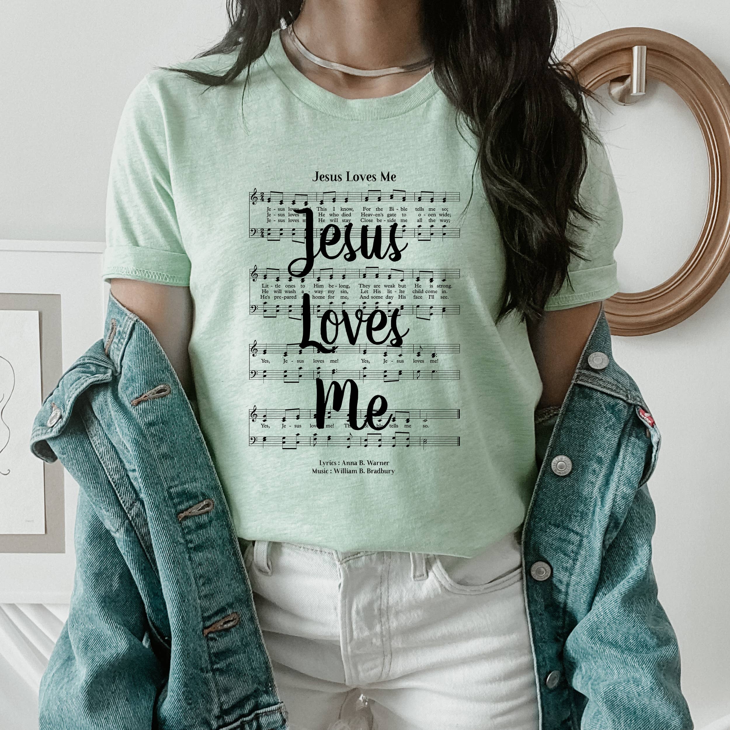 Jesus Loves Me Hymn - Adult & Kids T-Shirts, Sweatshirts & Hoodies apparel design preview 1