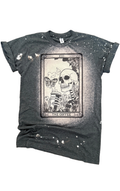 The Coffee Skeleton Tarot Card Bleached - Adult & Kids T-Shirts, Sweatshirts & Hoodies apparel design preview 1