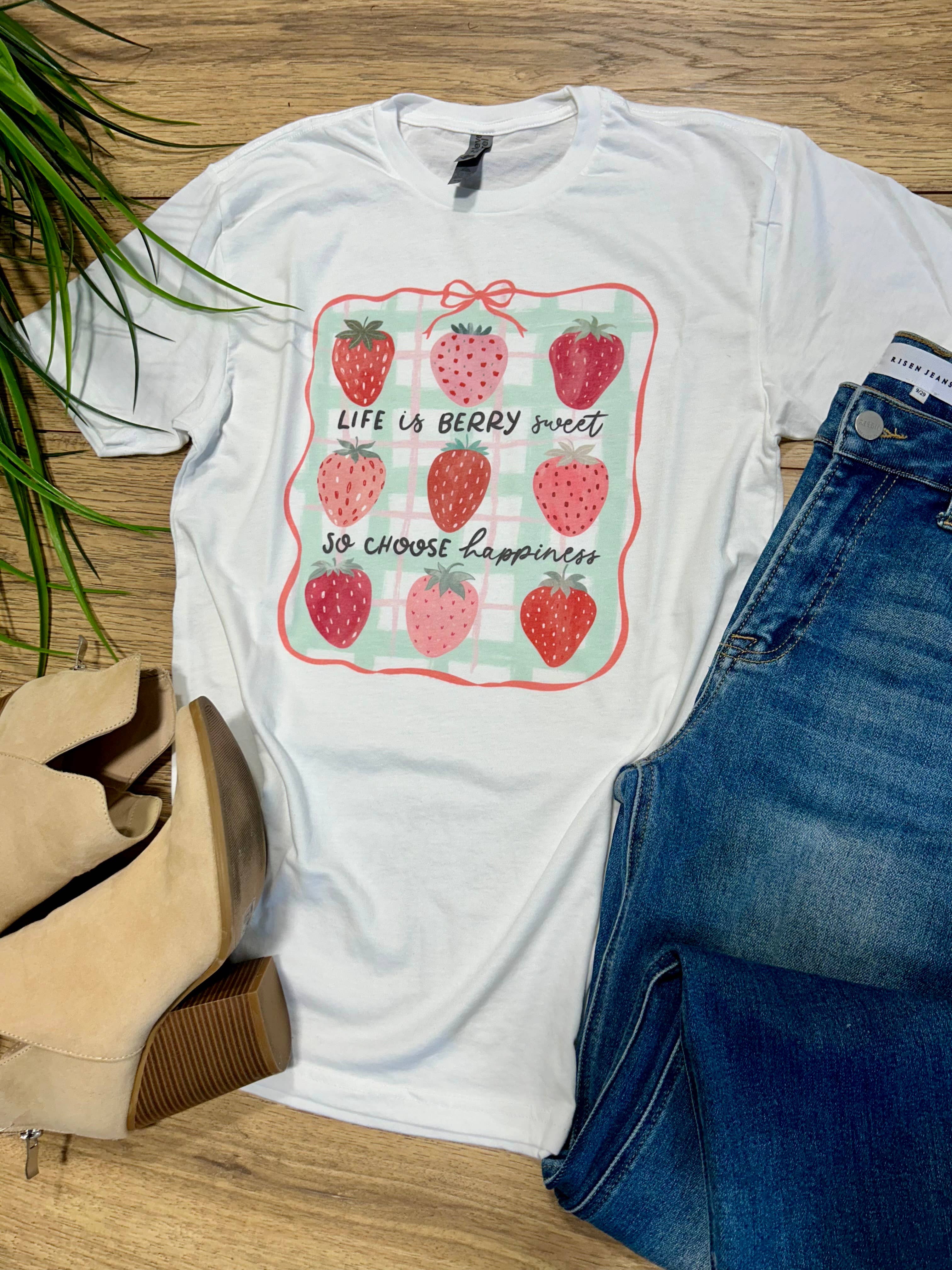 Strawberry Summer Graphic - Adult & Kids T-Shirts, Sweatshirts & Hoodies apparel design preview 1