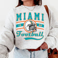 Vintage Miami Dolphins Football Retro Crew Neck - Adult & Kids T-Shirts, Sweatshirts & Hoodies apparel design preview 1