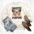 Boho Christian Created with A Purpose - Adult & Kids T-Shirts, Sweatshirts & Hoodies apparel design preview 1