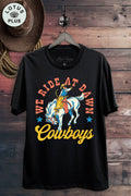 We Ride At Dawn Cowboys Graphic Top - Adult & Kids T-Shirts, Sweatshirts & Hoodies apparel design preview 1