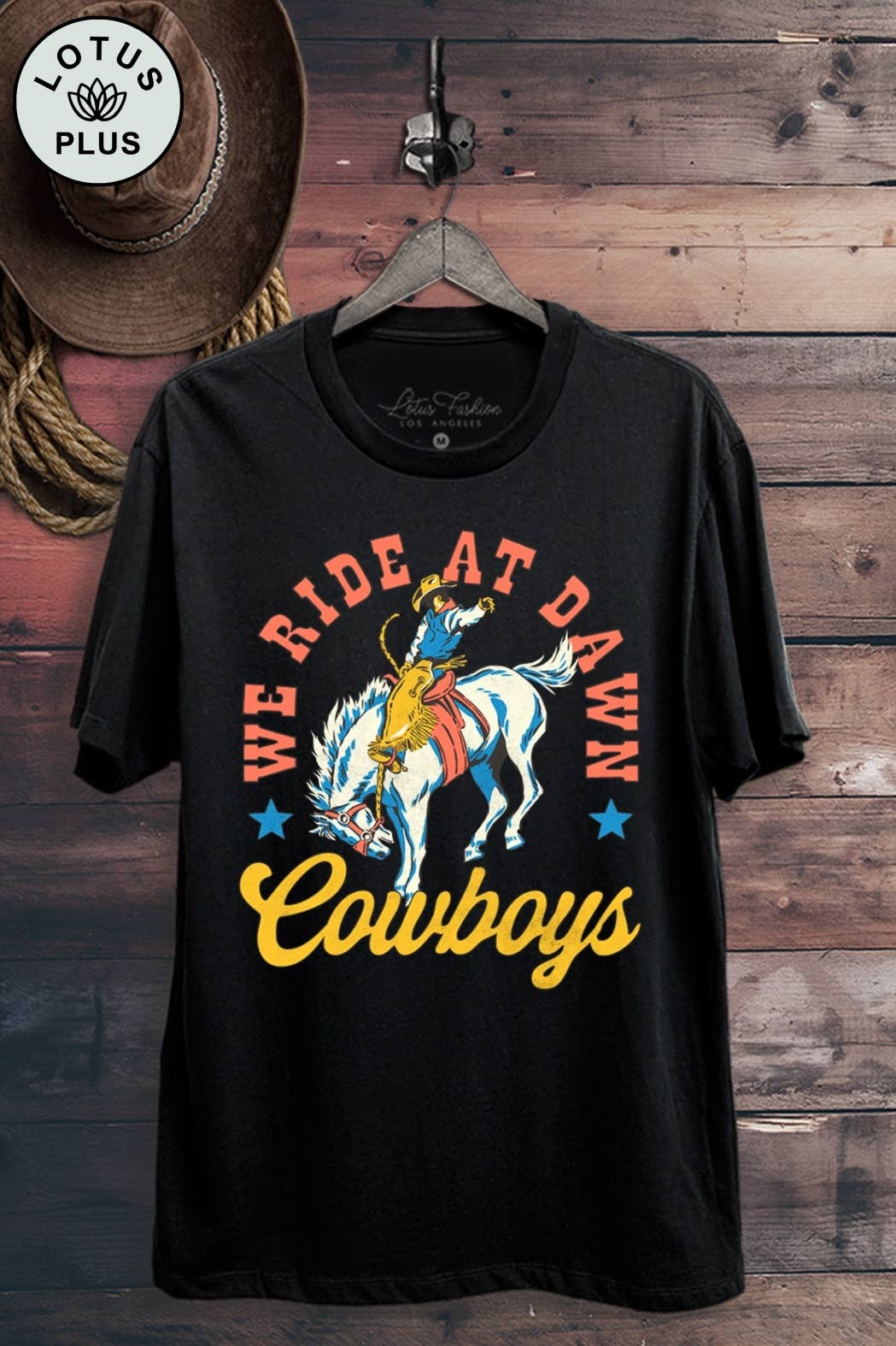 We Ride At Dawn Cowboys Graphic Top - Adult & Kids T-Shirts, Sweatshirts & Hoodies apparel design preview 1