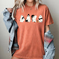 Black Cat, Ghost, Skeleton, Vintage Western Halloween - Adult & Kids T-Shirts, Sweatshirts & Hoodies apparel design preview 1