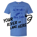 Your River or Lake Destination Name Drop Vintage - Adult & Kids T-Shirts, Sweatshirts & Hoodies apparel design preview 1