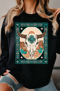 Desert Cowskull Graphic Brushed - Adult & Kids T-Shirts, Sweatshirts & Hoodies apparel design preview 1